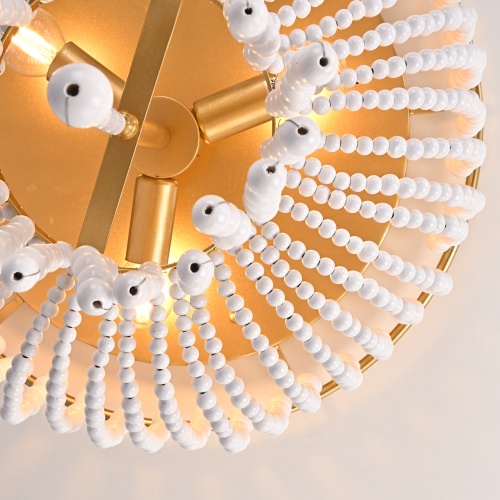 Потолочная люстра JACQUELINE CLEAR FLUSH-MOUNT brass 186173-22