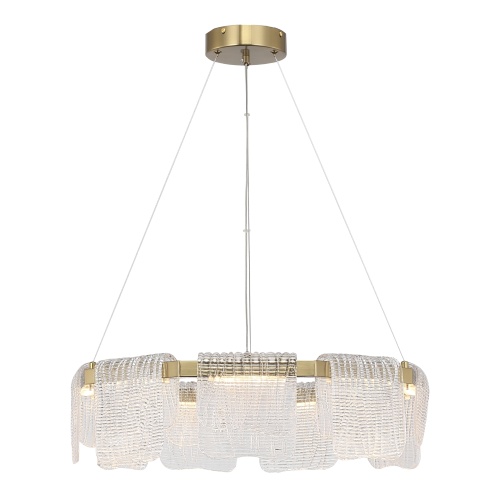 SL6021.203.54 Светильник подвесной ST-Luce золотистый/прозрачный LED 1*54W 3000K VOILE