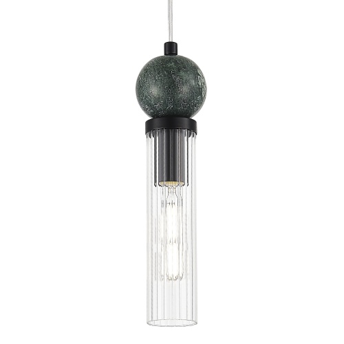 SL1244.403.01 Светильник подвесной ST-Luce черный/прозрачный E14 1*40W МЕДЕА