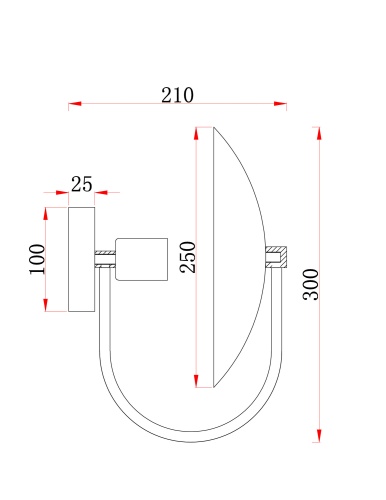 Настенный светильник (бра) Freya FR5320WL-01B
