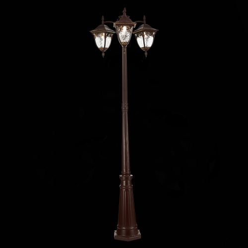 SL083.705.03 Светильник уличный наземный ST-Luce Кофейный/Кофейный, Прозрачный E27 3*60W CHIANI
