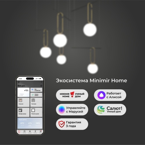 Подвесной светильник Eurosvet 70143/5 черный Smart