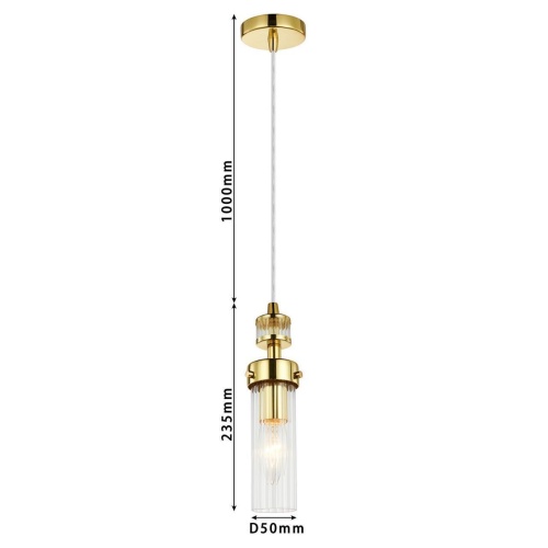 Подвес Favourite 2820-1P, подвес, D100xH235/1270, 1xE14x40W, excluded