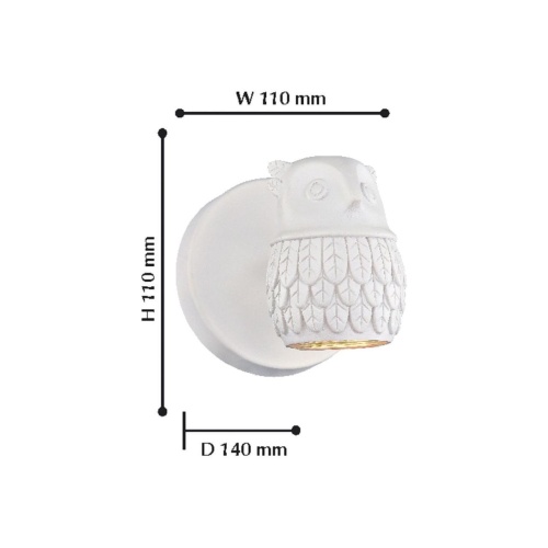 Бра Favourite 2041-1W, настенный светильник, D135xW110xH105, 1xGU10LEDx5W, 280LM, 3000K, included