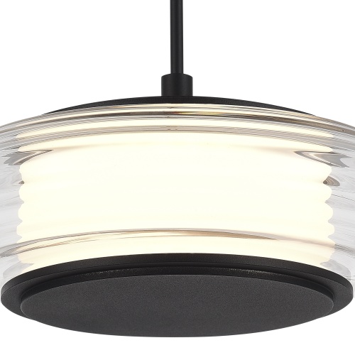 SL6239.403.01 Светильник подвесной ST-Luce черный/прозрачный LED 1*7W 3000K FRITTELA