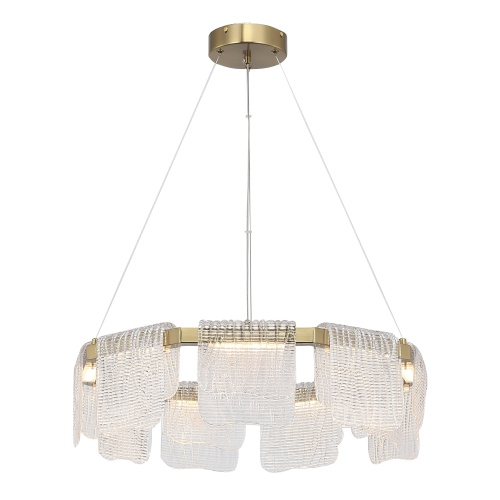 SL6021.203.54 Светильник подвесной ST-Luce золотистый/прозрачный LED 1*54W 3000K VOILE
