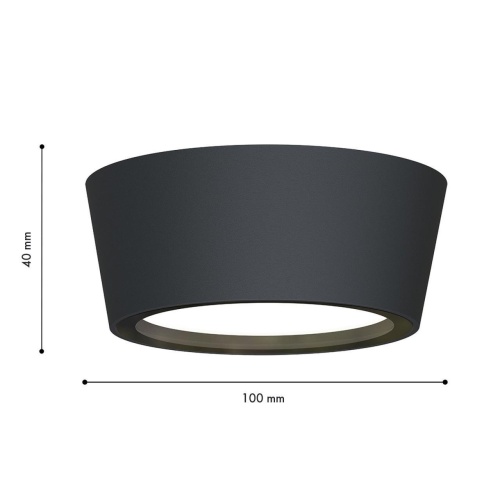 Уличный накладной светильник Favourite 4675-1U, уличный светильник, D100xH40, 1xGX53LEDx15W, IP54, excluded