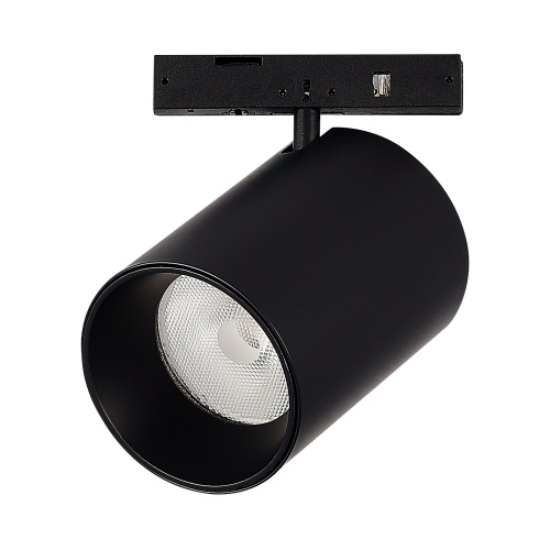 ST671.436.09 Магнитный трековый светильник Черный LED 1*9W 3000K 500Lm Ra>90 36° IP20 D45xH63 24V SUPER5