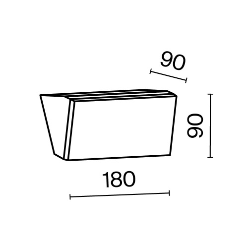 Уличный настенный светильник Outdoor O436WL-L10GF3K