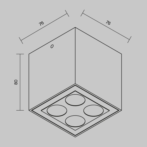 Уличный потолочный светильник Outdoor O309CL-L8GF3K
