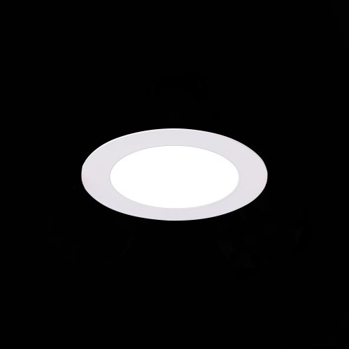 ST210.548.06 Св-к встр. Белый LED 1*6W 4000K 480Lm Ra80 110° IP20 D90xH30 220-240V Встраиваемые светильники