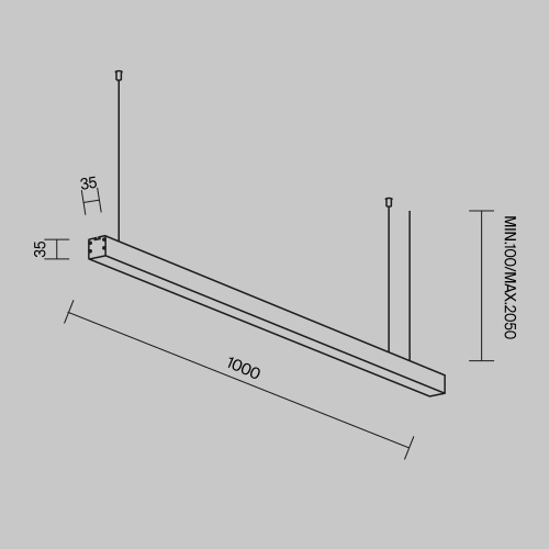Линейный светильник Technical LL312012