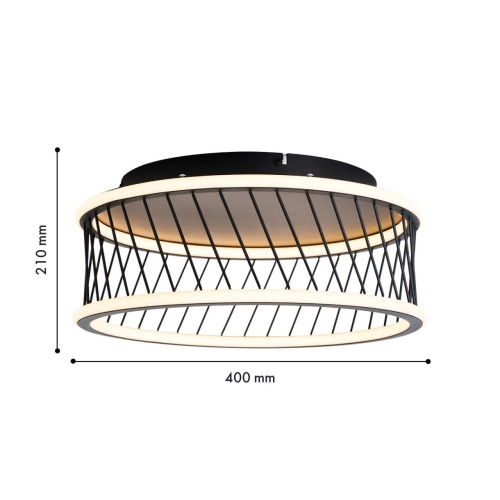 Потолочный светильник F-Promo 4436-2C, потолочный светильник, D400xH210, LEDx40W, 4300LM, 3000-6000K, included, remote control