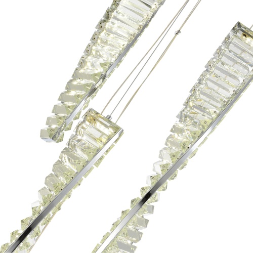 SL6205.103.05 Светильник подвесной ST-Luce Хром/Прозрачный LED 1*55W 4000K ELICA