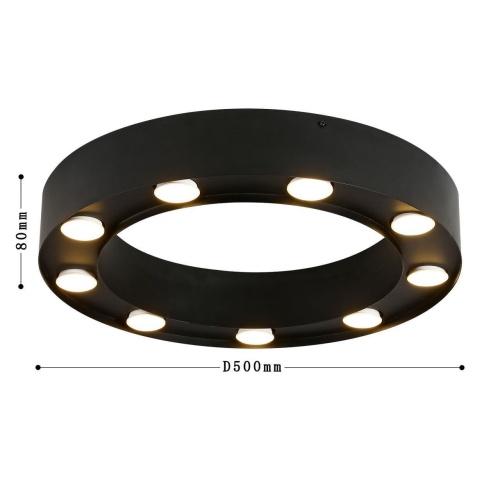 Потолочная люстра Favourite 3007-9U, потолочная люстра, D500xH80, 9xGU10LEDx5W, excluded
