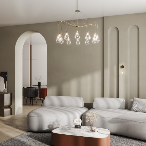 Подвесная люстра Eurosvet 201002/12 латунь Smart