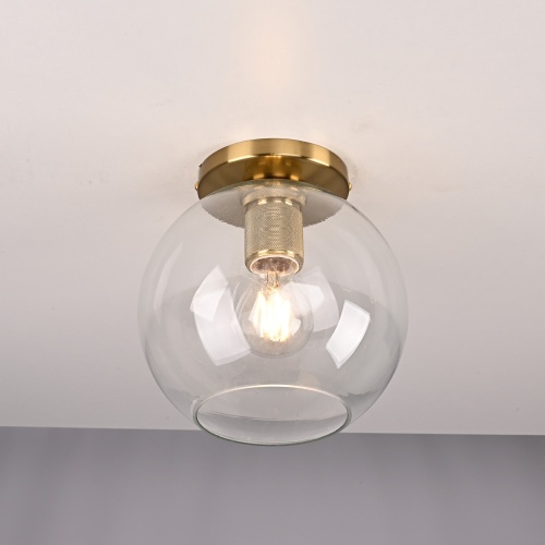 Потолочный Светильник Rh Utilitaire Globe Shade Flushmount Brass от Imperiumloft 123675-22