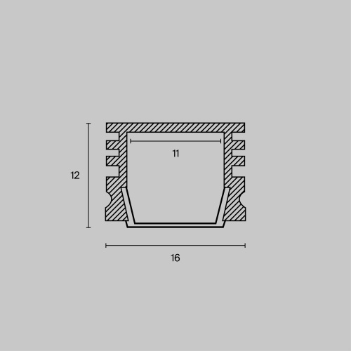 Профиль Led Strip ALM005S-2M