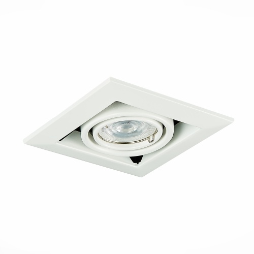 ST250.558.01 Св-к встр. Черный, Белый GU10 1*50W  IP20 L126xW126xH70 220V Без ламп Встраиваемые светильники