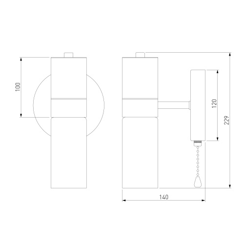 Настенный светильник Eurosvet 70125/1 черный