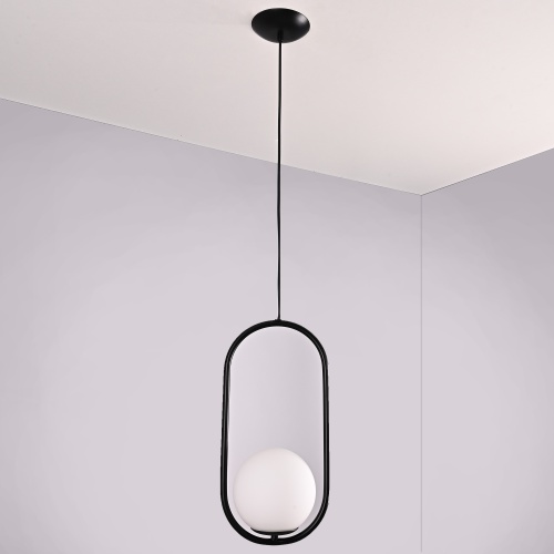 Подвесной Светильник Matthew Mccormick Hoop 40 Black Mila Pendant от Imperiumloft 179964-22