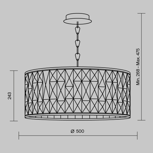 Подвесной светильник Maytoni MOD184-PL-04-CH