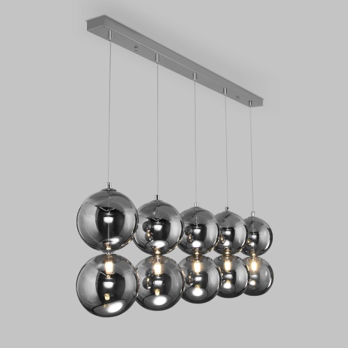 Подвесной светильник Eurosvet 50092/5 хром/дымчатый