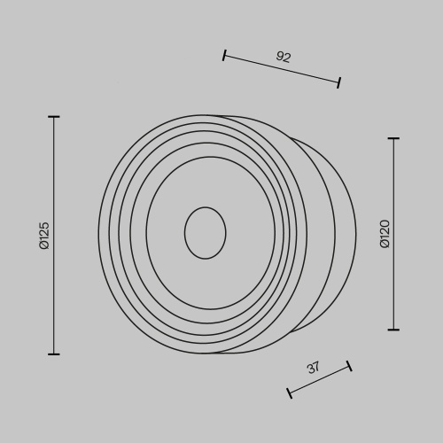 Настенный светильник (бра) Maytoni MOD493WL-L6BSK2