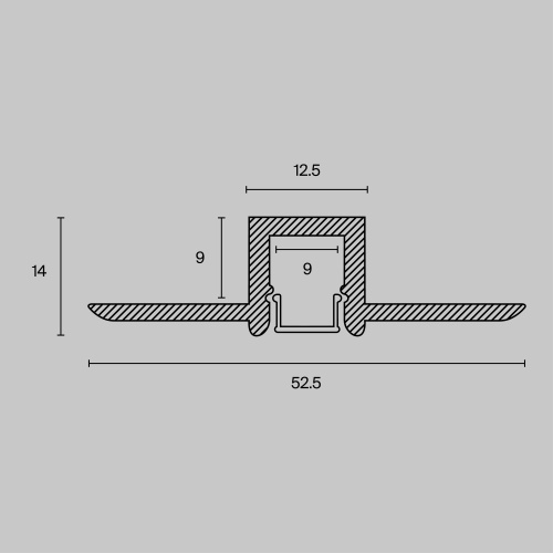 Профиль Led Strip ALM-5313A-S-2M