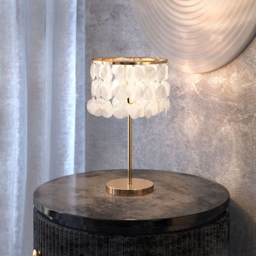 Настольный светильник латуньперламутр Eurosvet 208101