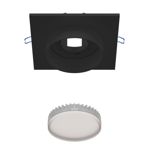 Уличный врезной светильник Favourite 4673-1U, уличный светильник, L110xW110xH42, cutout:D95, 1xGX53LEDx15W, IP44, excluded