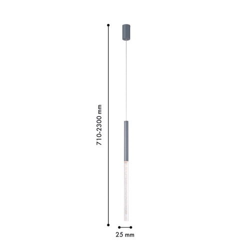 Подвес Favourite 4310-1P, подвес, D25xH710/2300, LEDx7W, 320LM, 4000K, CRI>90, included