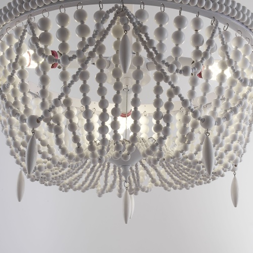 Люстра Rh Anselme White Wood Weathered Chandelier от Imperiumloft 84574-22