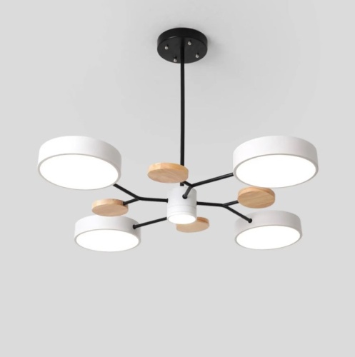 Люстра на штанге MEADE 5 lamps White 207858-26