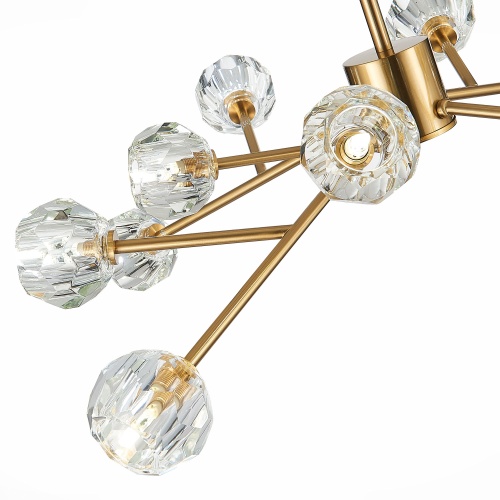 SL1166.303.12 Светильник подвесной ST-Luce Латунь/Прозрачный G9 LED 12*5W РОМАНО