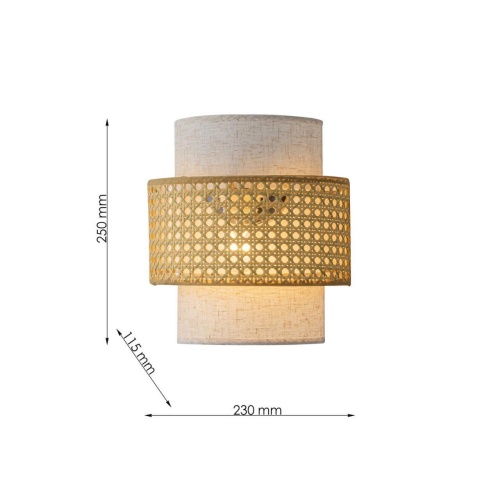 Бра Favourite 4768-1W, настенный светильник, D115xW230xH250, 1xE27x40W, excluded