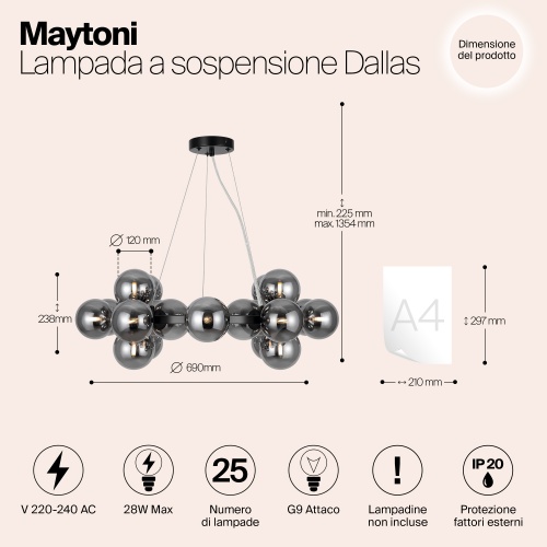 Подвесной светильник Maytoni MOD545PL-25B