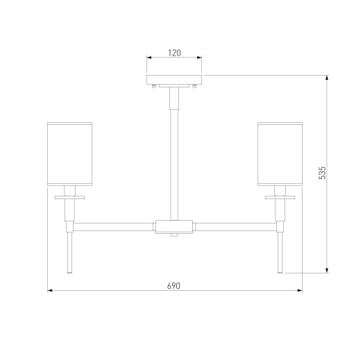 Потолочный светильник Eurosvet 60132/6 хром