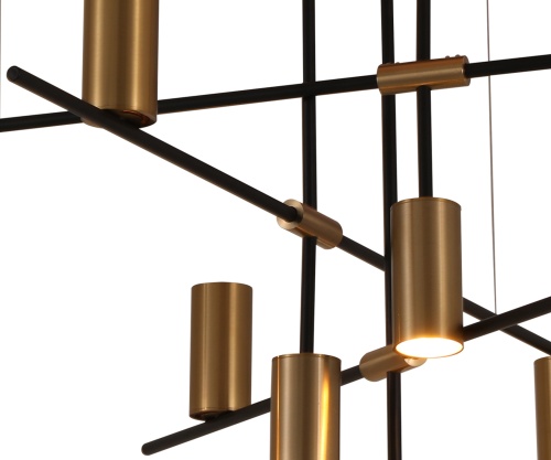 Люстра Kink Light Рия черный/бронза Gu10 120W 07621-12,20