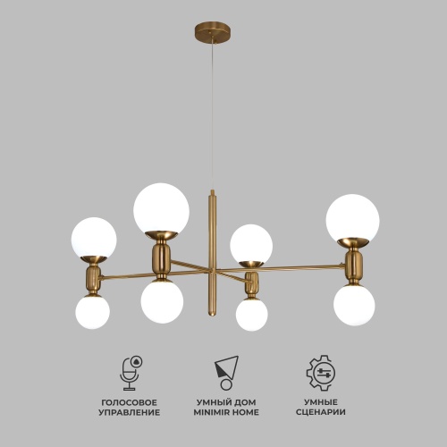 Потолочный светильник латунь Smart Eurosvet 30182/8