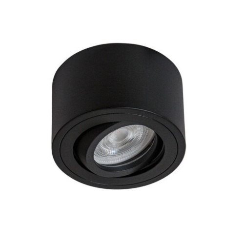 Накладной светильник Arte lamp A0550PL-1BK Светильник потолочный накладной UNITO для MR16 Ø80x50мм черный IP44