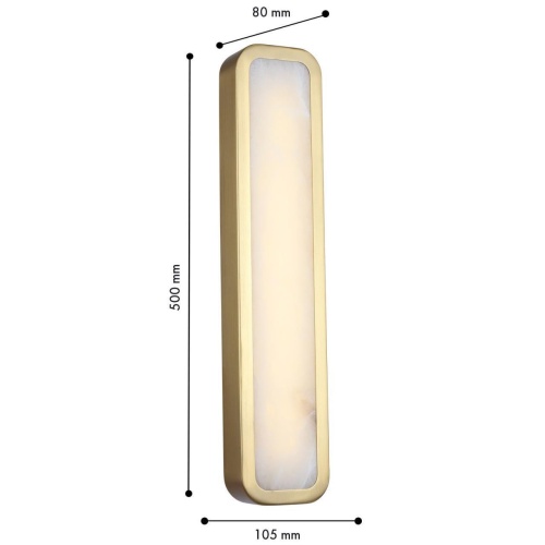 Бра Favourite 4727-1W, настенный светильник, D80xW105xH500, LEDx24W, 1920LM, 3000K, IP44, included