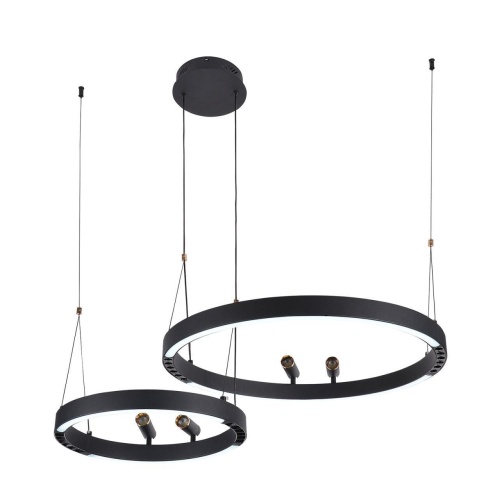Подвесная люстра F-Promo 4474-2P, подвесная люстра, D830xH1000/1800, LEDx53W + LEDx33W + 4xLEDx3W, 2075LM, 3000-6500K, included, remote control
