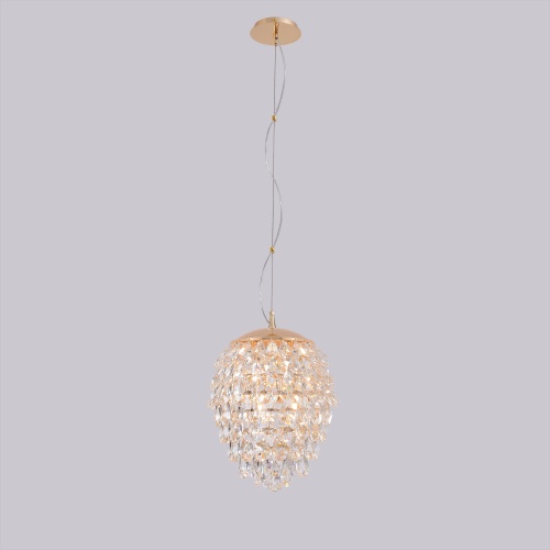 Светильник подвесной Crystal Lux CHARME SP6 GOLD/TRANSPARENT