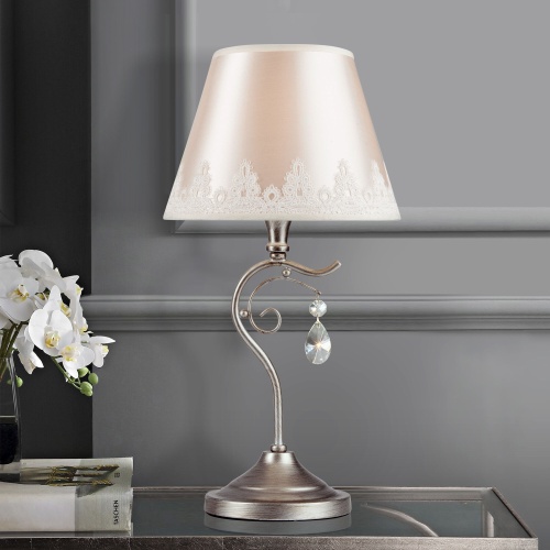 Настольный светильник Eurosvet 01022/1 серебро