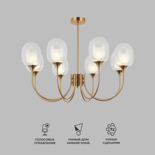 Подвесной светильник Eurosvet 70217/8 латунь Smart