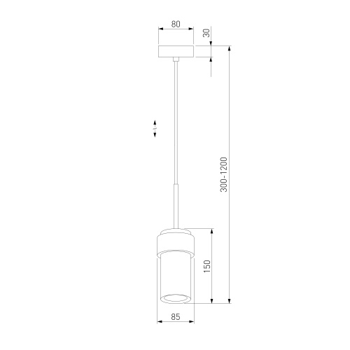  Eurosvet 50264/1/ подвесной светильник/черный