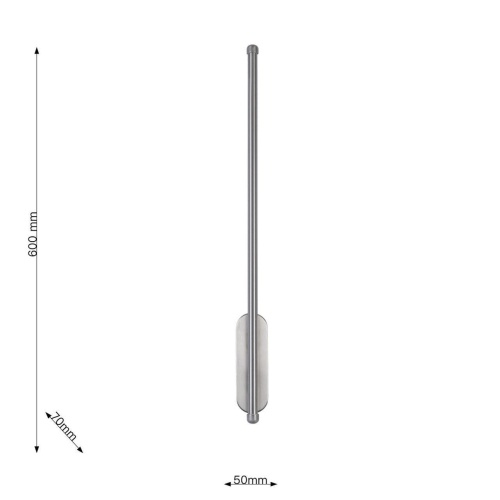 Бра Favourite 3002-1W, настенный светильник, D35xW45xH600, LEDx8W, 500LM, 3000K, included