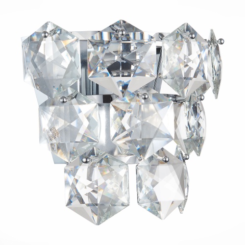 SL1631.101.01 Бра ST-Luce Хром/Прозрачный E14 1*40W ВИТЕРБО