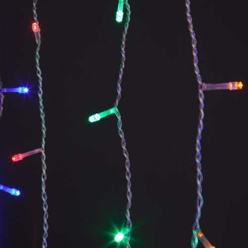 Гирлянда бытовая электрическая бахрома Eurosvet 100-001 мульти